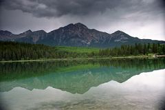17 Pyramid Mountain Reflected In Patricia Lake As A Storm Approaches.jpg